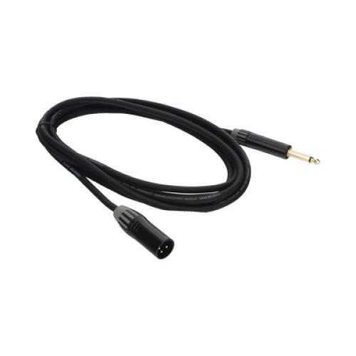 Cable de Audio | XLR 3 Polos Macho a Plug 1/4 in mono | Conector Seetronic Serie M SCMF3 - MP2X | Longitud 3m