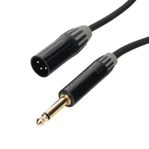 Cable de Audio | XLR 3 Polos Macho a Plug 1/4 in mono | Conector Seetronic Serie M SCMF3 - MP2X | Longitud 5m Cable de Audio | XLR 3 Polos Macho a Plug 1/4 in mono | Conector Seetronic Serie M SCMF3 - MP2X | Longitud 5m