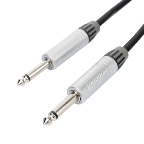 Cable de Audio | Plug 1/4 in a Plug 1/4 in Stereo | Carcasa Cromada | Conectores Seetronic | Longitud 3m Cable de Audio | Plug 1/4 in a Plug 1/4 in Stereo | Carcasa Cromada | Conectores Seetronic | Longitud 3m