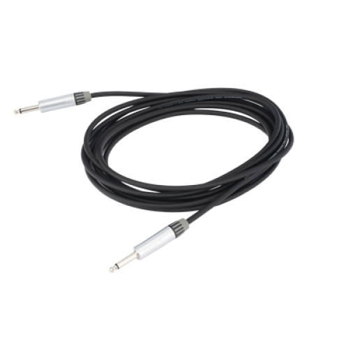 Cable de Audio | Plug 1/4 in a Plug 1/4 in Stereo | Carcasa Cromada | Conectores Seetronic | Longitud 5m