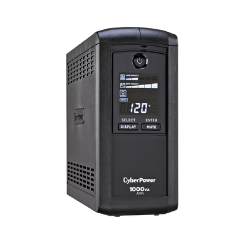 UPS de 1000 VA/600 W, Topología Línea Interactiva, Entrada 120 Vca NEMA 5-15P, Tipo Mini Torre, Con 9 Tomas NEMA 5-15R