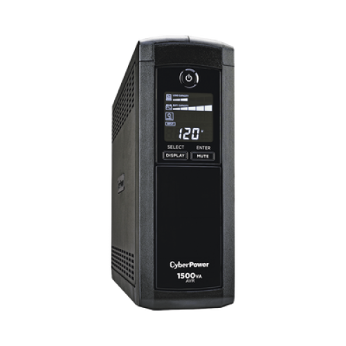 UPS de 1500 VA/900 W, Topología Línea Interactiva, Entrada 120 Vca NEMA 5-15P, Tipo Mini Torre, Con 12 Tomas NEMA 5-15R