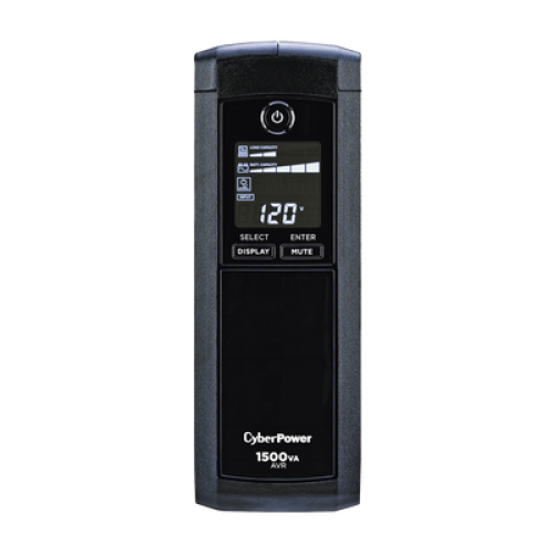 UPS de 1500 VA/900 W, Topología Línea Interactiva, Entrada 120 Vca NEMA 5-15P, Tipo Mini Torre, Con 12 Tomas NEMA 5-15R