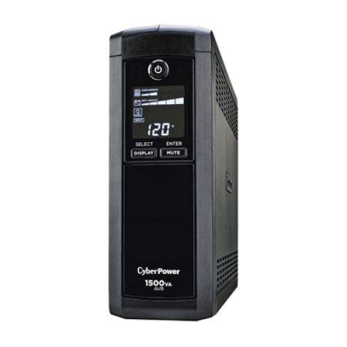 UPS de 1500 VA/900 W, Topología Línea Interactiva, Entrada 120 Vca NEMA 5-15P, Tipo Mini Torre, Con 12 Tomas NEMA 5-15R