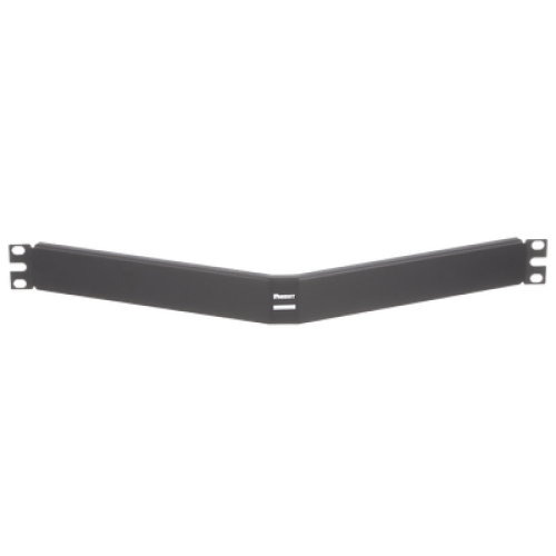 Tapa Ciega Para Rack Estándar de 19in, Angulado, de Acero, 1UR, Color Negro Tapa Ciega Para Rack Estándar de 19in, Angulado, de Acero, 1UR, Color Negro