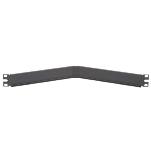 Tapa Ciega Para Rack Estándar de 19in, Angulado, de Acero, 1UR, Color Negro Tapa Ciega Para Rack Estándar de 19in, Angulado, de Acero, 1UR, Color Negro