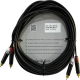 Cable 2 RCA x 2 RCA, conectores negros, con diferenciador de blanco y rojo (2x MT380-RD - 2x MT380-WH), length 5m