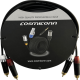 Cable 2 RCA x 2 RCA, conectores negros, con diferenciador de blanco y rojo (2x MT380-RD - 2x MT380-WH), length 3m