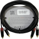 Cable 2 RCA x 2 RCA, conectores negros, con diferenciador de blanco y rojo (2x MT380-RD - 2x MT380-WH), length 3m