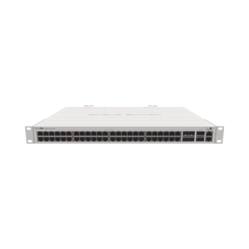 (CRS354-48G-4S+2Q+RM) Cloud Router Switch 48 puertos Gigabit Ethernet, 4 puertos SFP+ 10G, 2 puertos QSFP+ 40G, Montaje en Rack