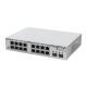 Switch MikroTik con 16 Puertos Gigabit Ethernet / 2 Puertos SFP+ 10G / Filtrado MAC y VLANs / SwOS Configuración Web