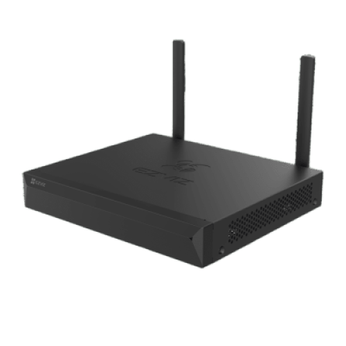 NVR 3K (5 Megapixel)  / Para 4 Cámaras / 2 antenas Wi-Fi / Compresión H.265 / Almacenamiento hasta 8TB / Salida HDMI-VGA / Compatible ONVIF