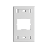 Placa de Pared CT, Para un Acoplador, Color Blanco, Versión Bulk (Sin Empaque Individual)