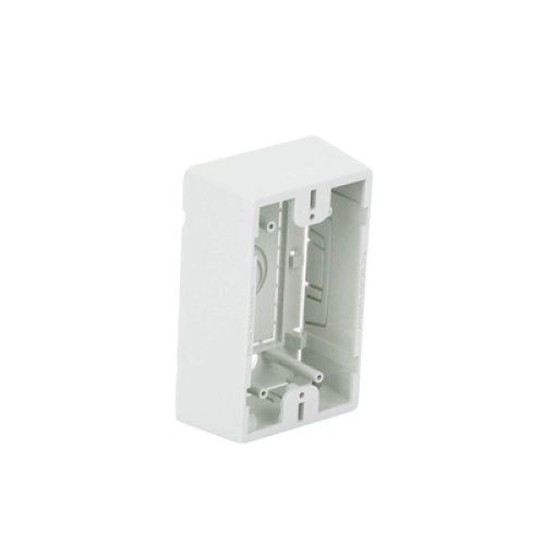 Caja de Montaje Superficial, Para Placas de Pared (Face Plates), Color Blanco