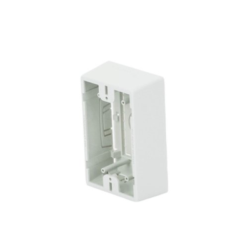 Caja de Montaje Superficial, Para Placas de Pared (Face Plates), Color Blanco