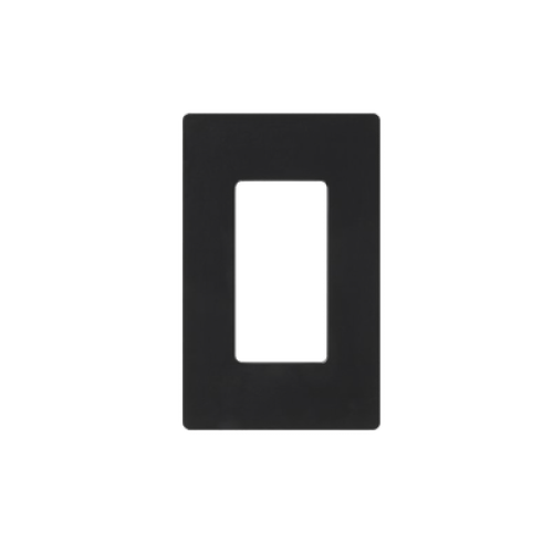 Tapa Color Negro para interruptor o dimmer Lutron, 1 gang, limpio y moderno