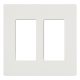 Placa de pared 2 espacios, para atenuador (dimmer), apagador ó control remoto inalámbrico LUTRON. Placa de pared 2 espacios, para atenuador (dimmer), apagador ó control remoto inalámbrico LUTRON.