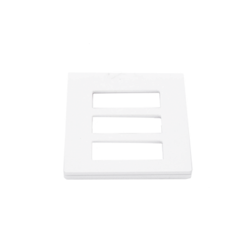 Tapa Color Blanco para interruptor o dimmer Lutron, 3 gang, limpio y moderno
