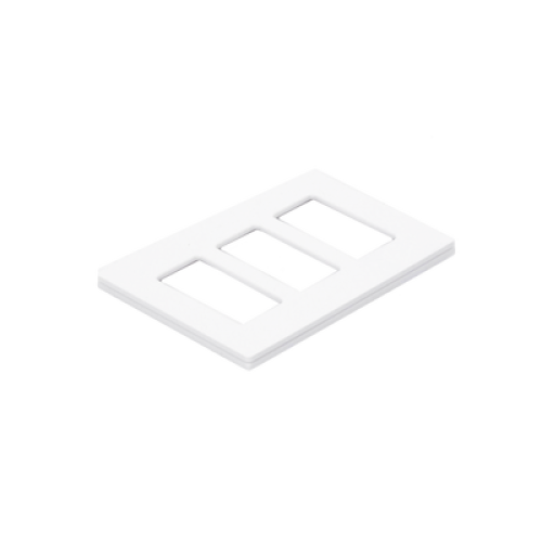 Tapa Color Blanco para interruptor o dimmer Lutron, 3 gang, limpio y moderno