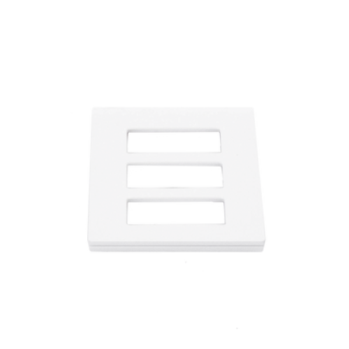 Tapa Color Blanco para interruptor o dimmer Lutron, 3 gang, limpio y moderno