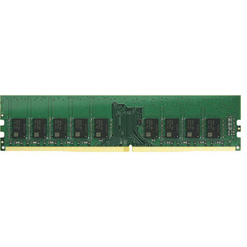 Módulo de Memoria DDR4 ECC Unbuffered DIMM | 8GB | 2666 MHz | Compatible con Series SA: SA3400D, SA3200D / Series UC: UC3400, UC3200 / Series 21: RS3621xs+, RS3621RPxs, RS2821RP+, RS2421RP+, RS2421+ / Series 19: RS1619xs+ / Series 18: RS3618xs / Se