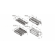 Organizador de Cables Horizontal CableTek, Doble (Frontal y Posterior), Para Rack de 19in, 2 UR