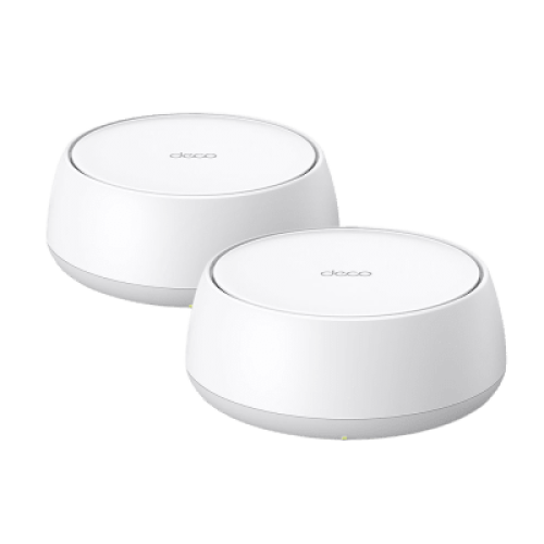 KIT 2 Routers Inalámbrico MESH Interior para Hogar / Doble Banda Wi-Fi 7 BE3600 Mbps / 2 Puerto 2.5 Gigabit WAN/LAN / 4 Antenas Internas / Operación Multi-Link MLO / Administración Mediante la App Deco (iOS, Android) / HomeShield