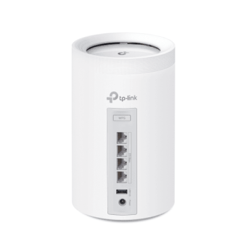 KIT 3 Routers Inalámbrico MESH Interior para Hogar / Triple Banda Wi-Fi 7 BE9300 Mbps / 2 Puerto 2.5 Gigabit WAN/LAN / 4 Antenas Internas / Operación Multi-Link MLO / Administración Mediante la App Deco (iOS, Android) / HomeShield