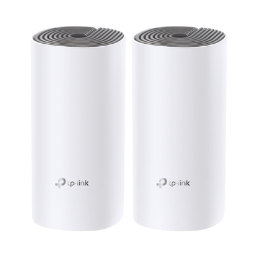 Kit de Router inalámbrico mesh Deco E4 para Hogar / Doble banda AC 1200  / 2 puertos 10/100 Mbps / Compatible con amazon alexa.