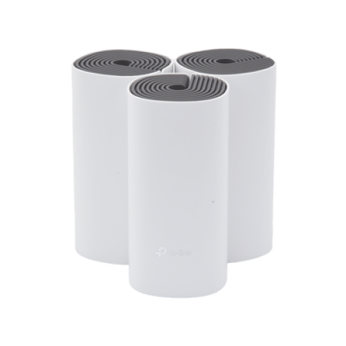Kit de Router inalámbrico mesh Deco E4 para Hogar / Doble banda AC 1200  / 2 puertos 10/100 Mbps / Compatible con amazon alexa.