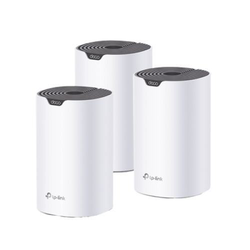 Kit 3 Routers Inalámbricos MESH Interior para Hogar / Doble Banda Wi-Fi 5 AC1900 Mbps / 3 Puerto Gigabit WAN/LAN / 3 Antenas Internas / Administración Mediante la App Deco (iOS, Android) 