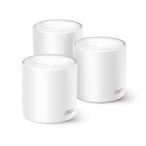 Kit 3 Routers Inalámbricos MESH Interior para Hogar / Doble Banda Wi-Fi 6 AX1500 Mbps / 2 Puerto Gigabit WAN/LAN / 2 Antenas Internas / Administración Mediante la App Deco (iOS, Android) / Protección HomeShield Kit 3 Routers Inalámbricos MESH Interior para Hogar / Doble Banda Wi-Fi 6 AX1500 Mbps / 2 Puerto Gigabit WAN/LAN / 2 Antenas Internas / Administración Mediante la App Deco (iOS, Android) / Protección HomeShield