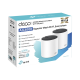 Kit 2 Routers Inalámbricos MESH Interior para Hogar / Doble Banda Wi-Fi 6 AX3000 Mbps / 3 Puerto Gigabit WAN/LAN / 2 Antenas Internas / Administración Mediante la App Deco (iOS, Android) / Protección HomeShield