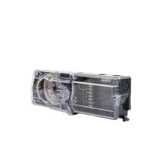 Carcasa para Detección de Humo en Ductos / Compatible con Detectores Direccionables de Humo de las Marcas; Fire-Lite, Notifier, Silent Knight y Farenhyt / Incluye Base para Detector / No Incluye Detector