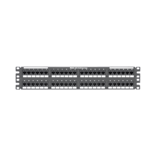 Panel de Parcheo de Impacto (110), Plano, Categoría 6, de 48 Puertos, 2UR