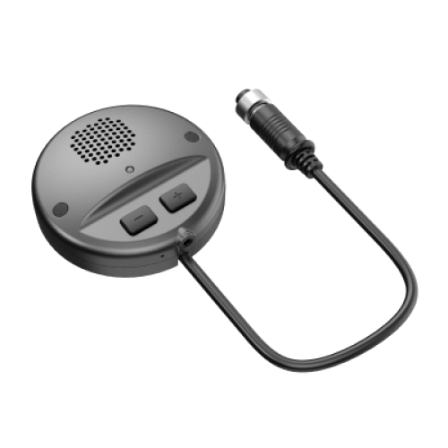 Accesorio para Audio de 2 Vías /  Compatible con DVR Móvil HIKVISION / Conector Tipo Aviación / Micrófono y Altavoz Integrados 
