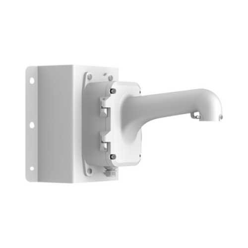 Montaje de Esquina con Caja de Conexión para Domos PTZ epcom y HIKVISION / Fabricado con Aleación de Aluminio y Acero Montaje de Esquina con Caja de Conexión para Domos PTZ epcom y HIKVISION / Fabricado con Aleación de Aluminio y Acero