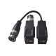 Kit de Transceptor (Balluns) TURBOHD con Boton Push / Hasta 8 MP (4K) / 100% Cobre / Soporta HD-TVI / AHD / CVI / CVBS / Audio por Coaxitron / Datos para Menu de Configurar de Cámaras 