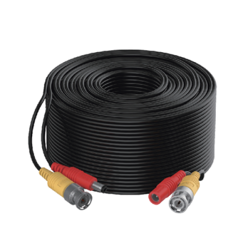 Cable Coaxial Siames (Mini RG59) + Alimentación / 10 Metros (32.81 Pies) de Distancia / CCA / Soporta 1080p (2 Megapixel) hasta 4K (8 Megapixel) / Uso Interior y Exterior