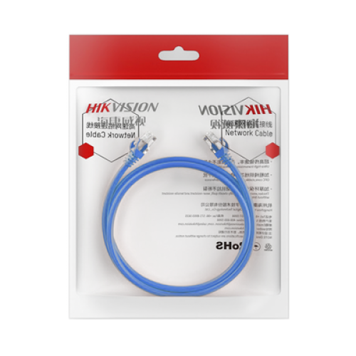Cable de Parcheo (Patch Cord) / UTP / Cat. 6 (24 AWG) / 0.50 Metros (1.64 Pies) / Color Azul / Ideal para PoE+ / Interior