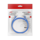 Cable de Parcheo (Patch Cord) / UTP / Cat. 6 (24 AWG) / 2 Metros (6.56 Pies) / Color Azul / Ideal para PoE+ / Interior