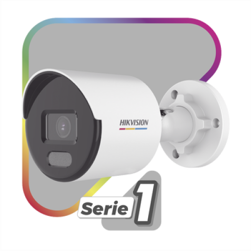 Bala IP 2 Megapixel / ACUSENSE Lite (Detección de Movimiento en Humanos y Vehículos)  / Lente 2.8 mm / Luz Blanca 30 mts / Imagen a Color 24/7 / Exterior IP67 /  WDR 120 dB / PoE / ONVIF 