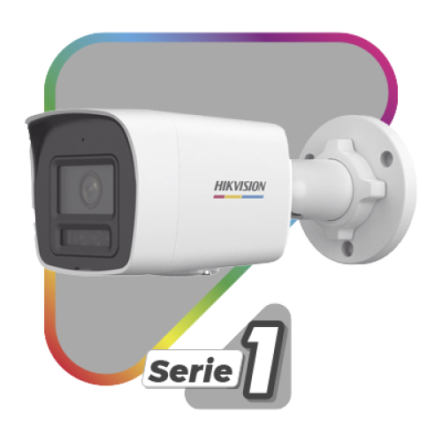 [Dual Light + ColorVu] Bala IP 6 Megapixel / Lente 2.8 mm / 30 mts IR + 30 mts Luz Blanca / Micrófono Integrado / ACUSENSE Lite / Exterior IP67 / WDR 120 dB / PoE / Micro SD 