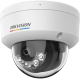 [ColorVu 3.0 + MD 3.0] Domo IP 2 Megapixel / Lente 2.8 mm / 30 mts IR + 30 mts Luz Blanca / Micrófono Integrado / ACUSENSE Lite / Exterior IP67 / IK08 / dWDR / PoE / Micro SD 