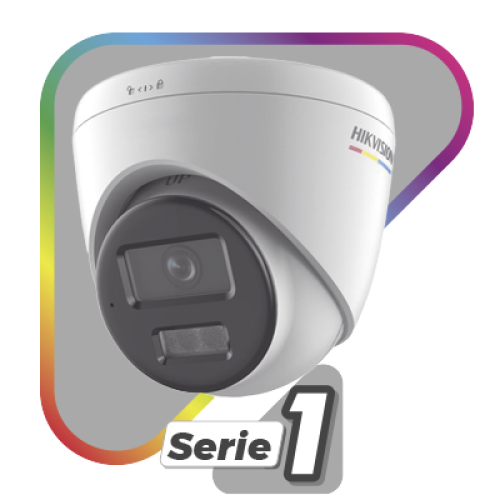 [Dual Light + ColorVu] Turret IP 6 Megapixel / Lente 2.8 mm / 30 mts IR + 30 mts Luz Blanca / Micrófono Integrado / ACUSENSE Lite / Exterior IP67 / WDR 120 dB / PoE / Micro SD 