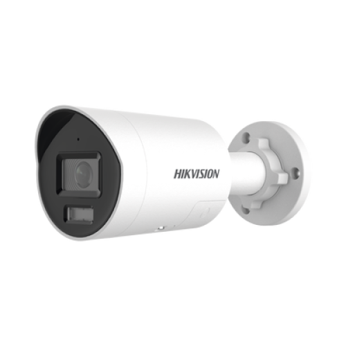 [Dual Light + ColorVu 3.0 + HikAI] Bala IP 8 Megapixel / Lente 2.8 mm / 40 mts IR + Luz Blanca / 2 Microfonos Integrados / Exterior IP67 / Estrobo Azul y Rojo /  WDR 130 dB / ACUSENSE 3.0 / Metal / NEMA 4X / ACUSEARCH