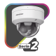 [Dual Light + ColorVu] Domo IP 4 Megapixel / Lente 2.8 mm / 30 mts IR + 30 mts Luz Blanca /  Microfono Integrado / Audio y Alarmas I/O / Exterior IP67 /  IK10 / WDR 130 dB / ACUSENSE / Captura Facial / ACUSEARCH / ColorVu 2.0