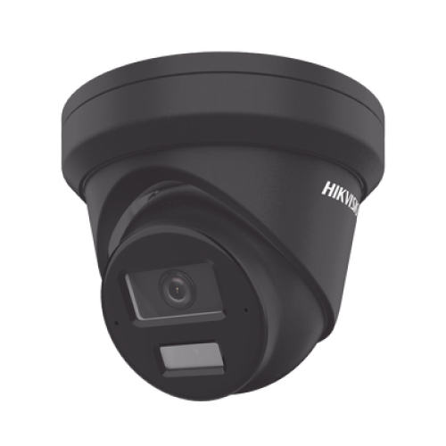[Dual Light + 2 Micrófonos de Doble Matriz] Turret IP 4 Megapixel / Color Negro / Lente 2.8 mm / 30 mts Luz Blanca + 30 mts IR / ACUSENSE / Exterior IP67 / WDR 120 dB / PoE / ONVIF / Micro SD / Metal / ACUSEARCH