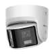 [FlexVu] [PROTECCIÓN ACTIVA] Turret IP 4 Megapixel / 2 Lentes de 2.8 mm (Imagen Panorámica 180°) / 30 mts IR / Exterior IP67 / Luz Intermitente y Alerta de Audio / Audio Bidireccional / ACUSENSE / WDR 120 dB / Micro SD