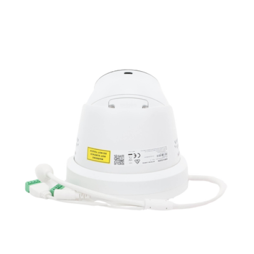 [Dual Light + ColorVu] Turret IP 4 Megapixel / Lente 2.8 mm / 30 mts IR + 30 mts Luz Blanca / Exterior IP67 / Luz Intermitente y Alerta de Audio / Micrófono Integrado / Videoanaliticos (Filtro de Falsas Alarmas) / WDR 130 dB / Captura Facial